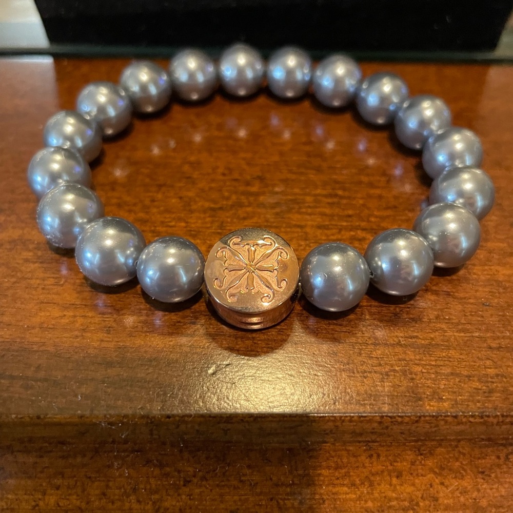 Rustic Cuff New blue stretch bracelet